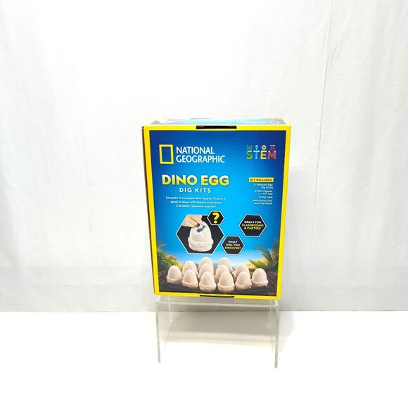 National Geographic Dino Egg Dig Kit Dinosaur Figures Tools Kids Science Toy NIB - Picture 8 of 12